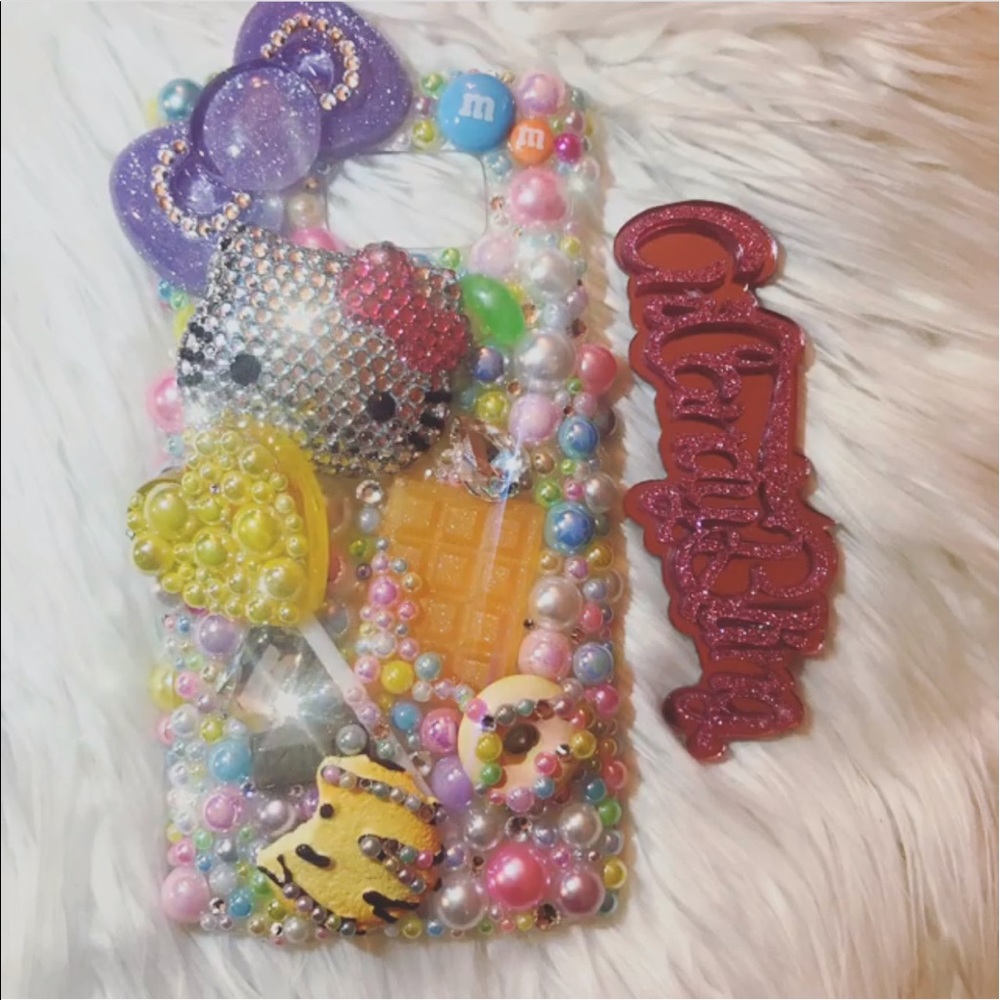 Galaxy Note Kitty Handmade Candy Bling Phone Case