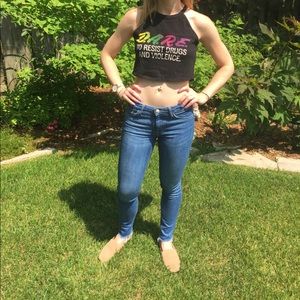 DARE Drug Free Graphic Crop Top