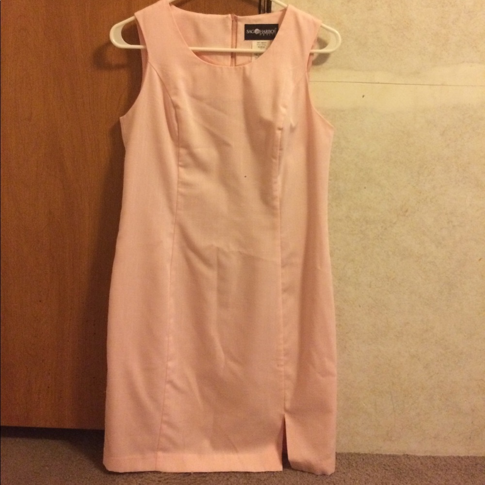 Business Casual Pink/ Blush Form Fitting Dress