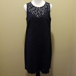 J. crew laser cut shift dress