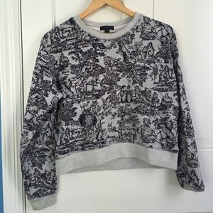 J.crew cropped sweatshirt