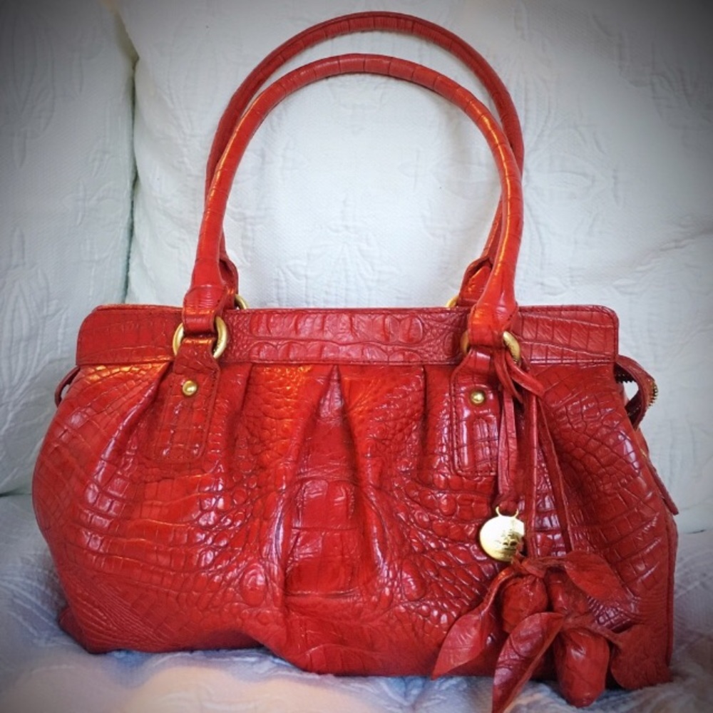 Brahmin Leather Bag RED