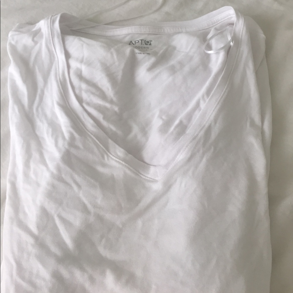 Plain white tee