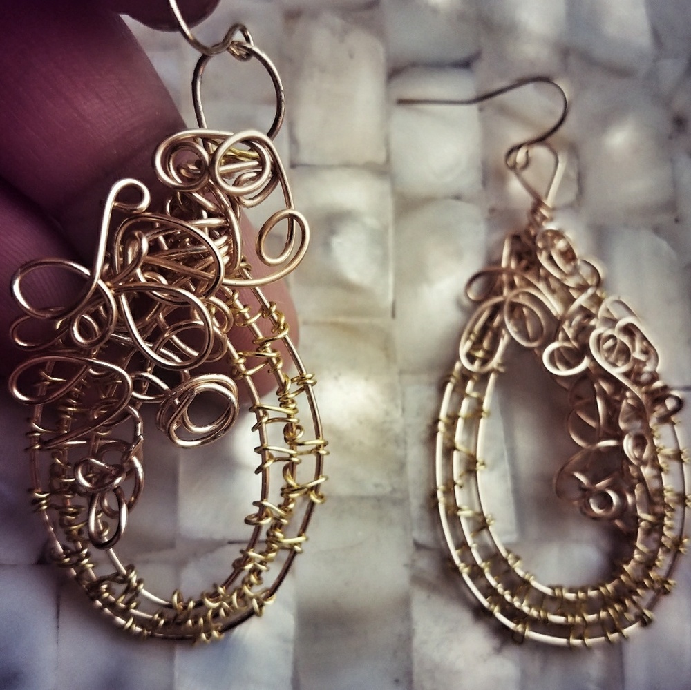 Handmade Wire Earrings