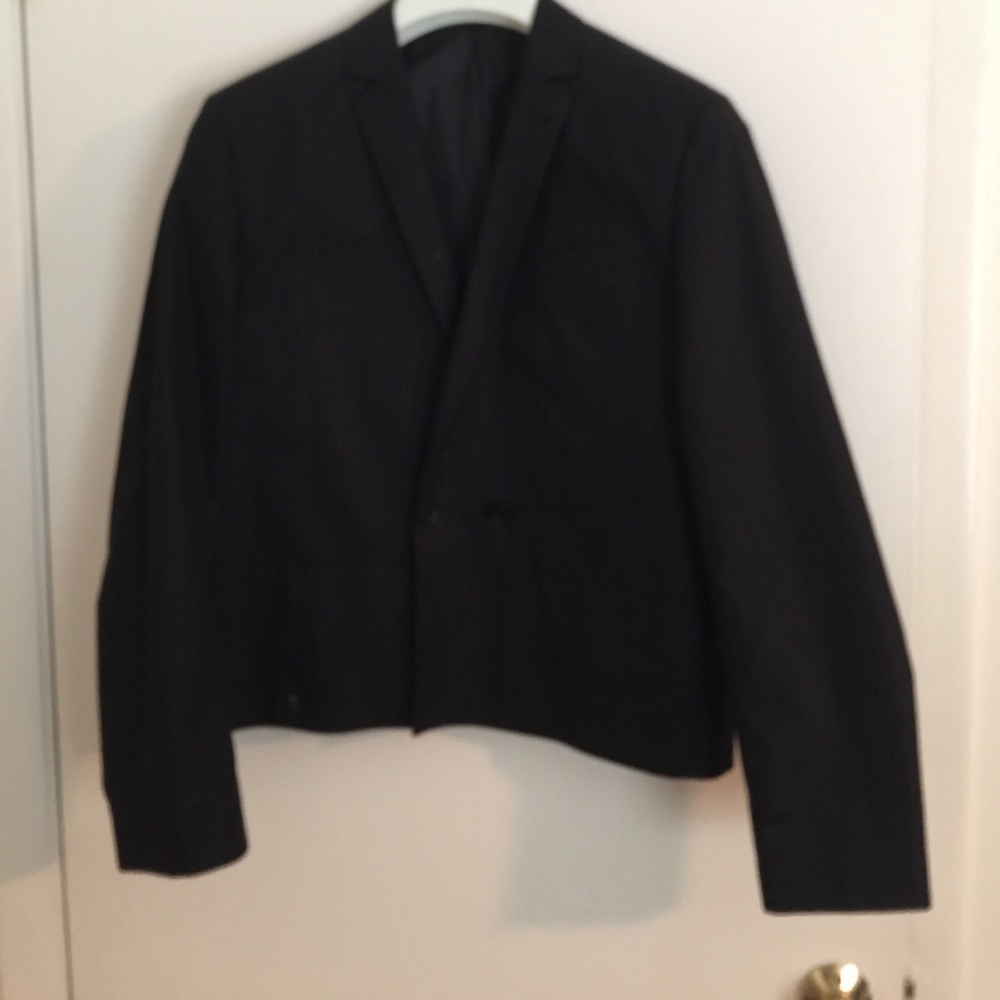 Cropped double breasted jacket