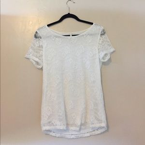 White lace top