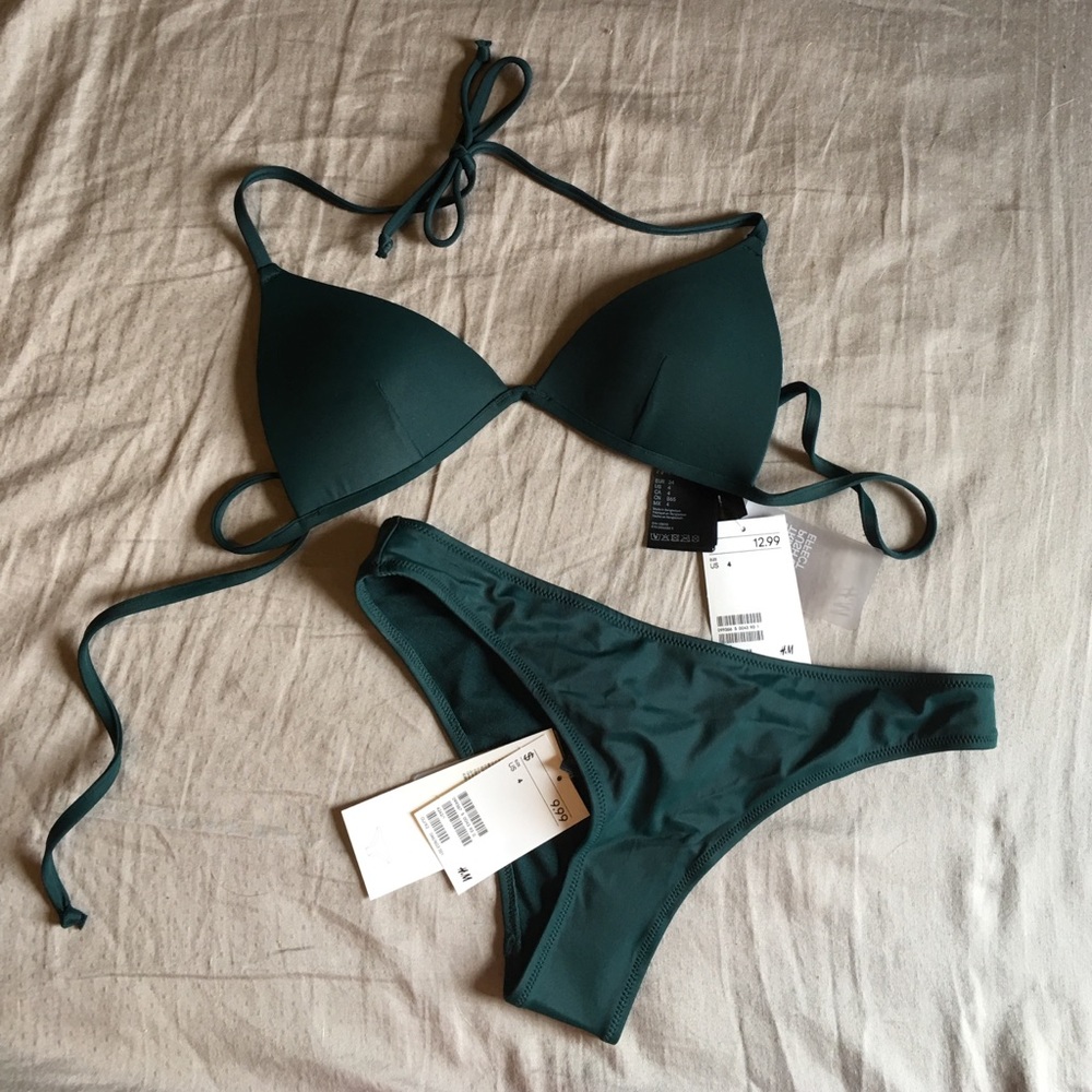 Brand new! H&M teal green swimsuit! NWT