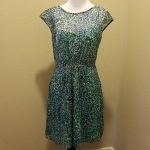 Jcrew watercolor floral shift dress