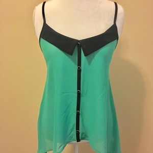 Green Tank with Buttons