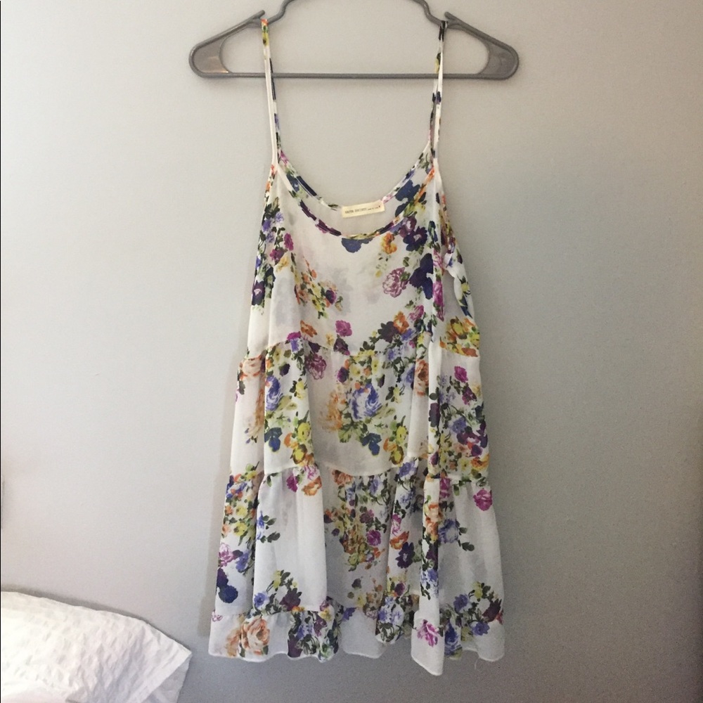Sheer floral dress