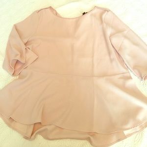 Beautiful Blush Peplum Blouse