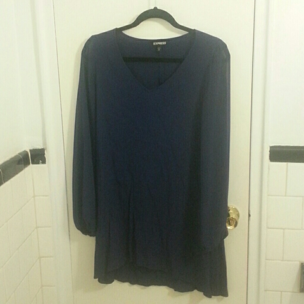 *Donating Soon!* Navy blue Express dress
