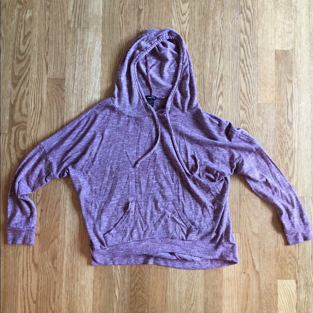 Maroon lightweight hoodie