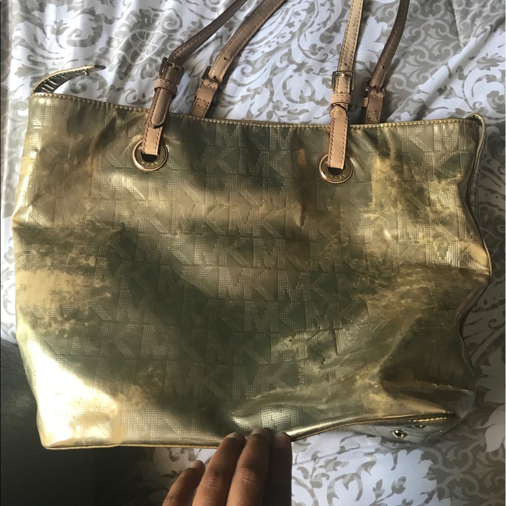 Michael Kors gold bag