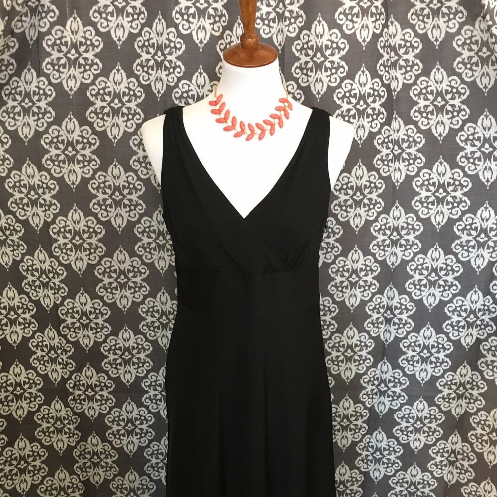 J. Crew silk black dress