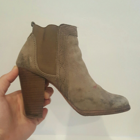 Joie Shoes - JOIE GREY SUEDE BOOTS SIZE 36 PREOWNED