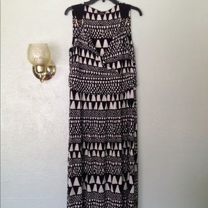 Black and White maxi dress