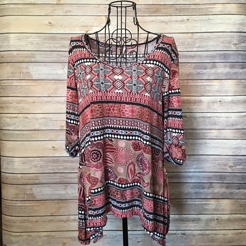 FINAL- Fun Patterned Maternity Shirt