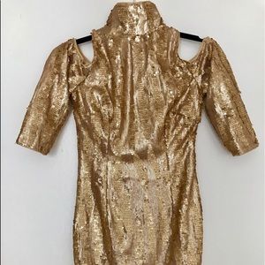 TFNC London High-Neck Sequin Dress