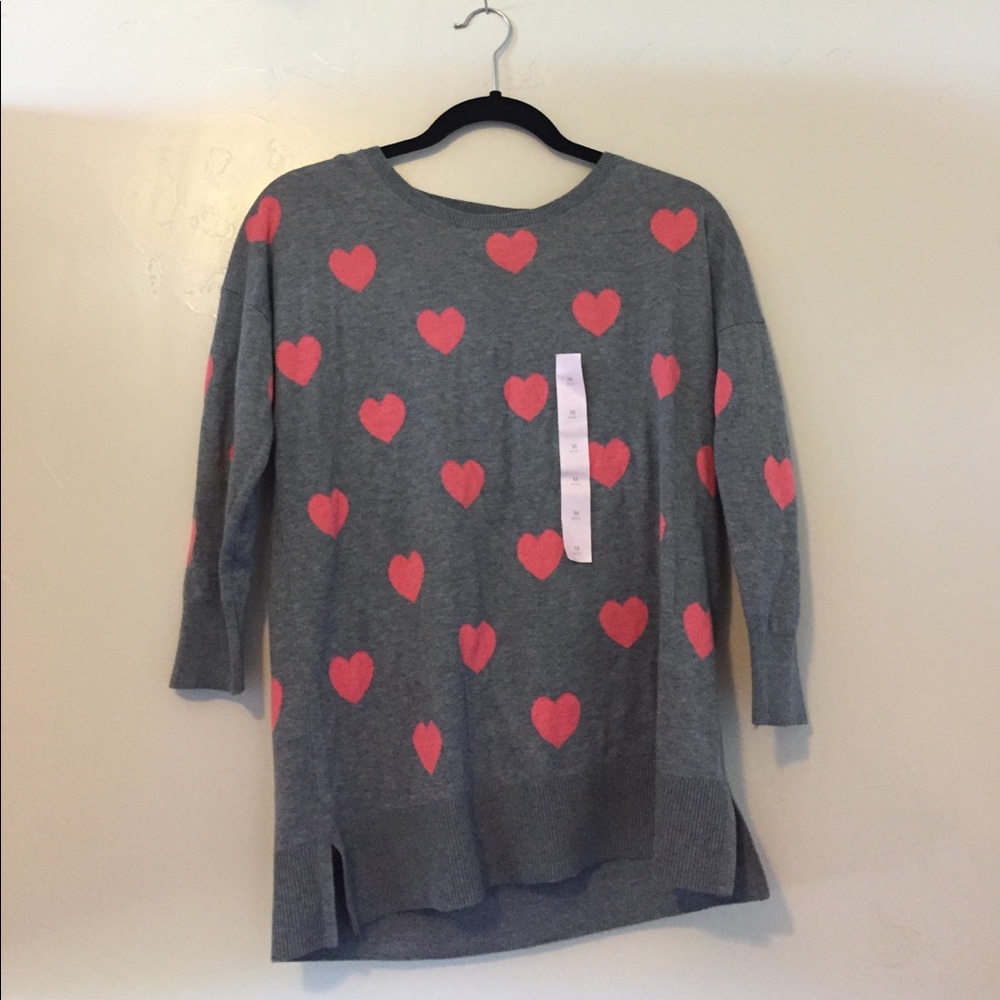 NEW heart sweater top