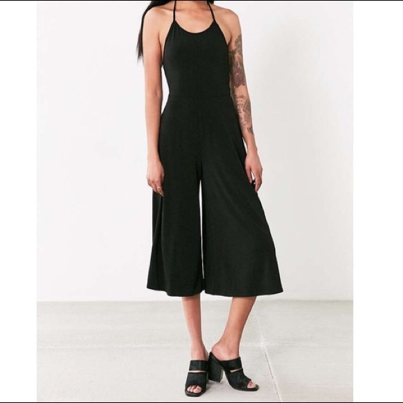 halter culotte jumpsuit