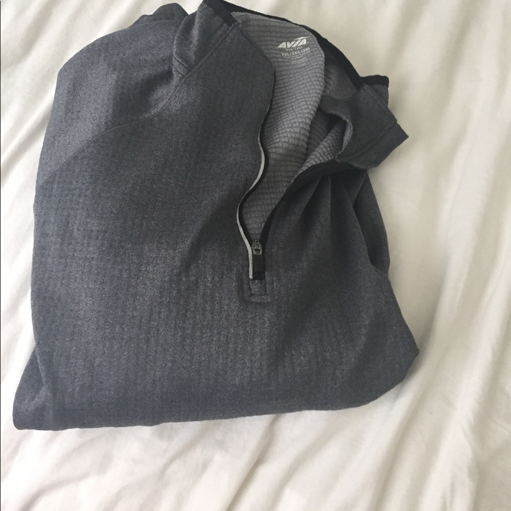 Grey quarter zip
