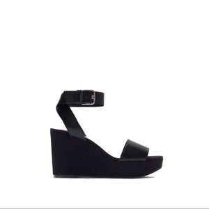 Zara suede / leather wedges