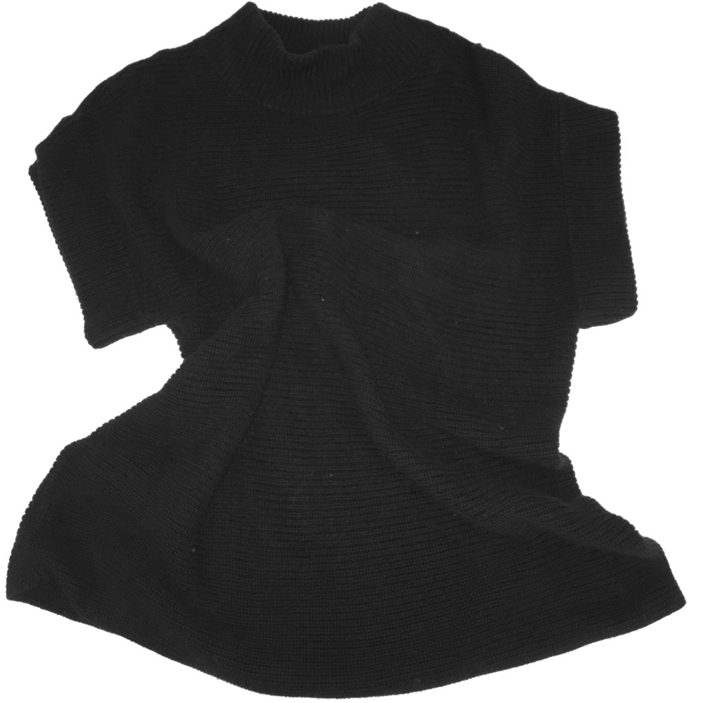 Cowl neck heavy knit tunic