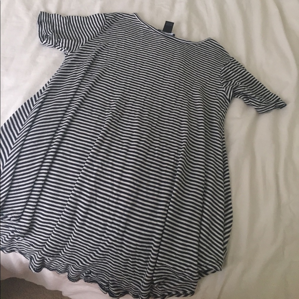 Navy stripped t-shirt dress
