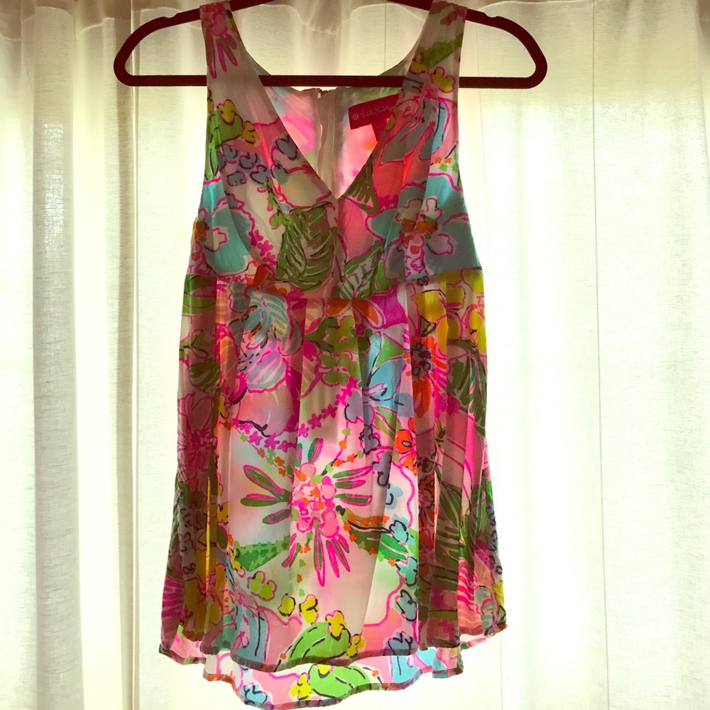 Lilly for Target Zipper Blouse in Nosie Posey