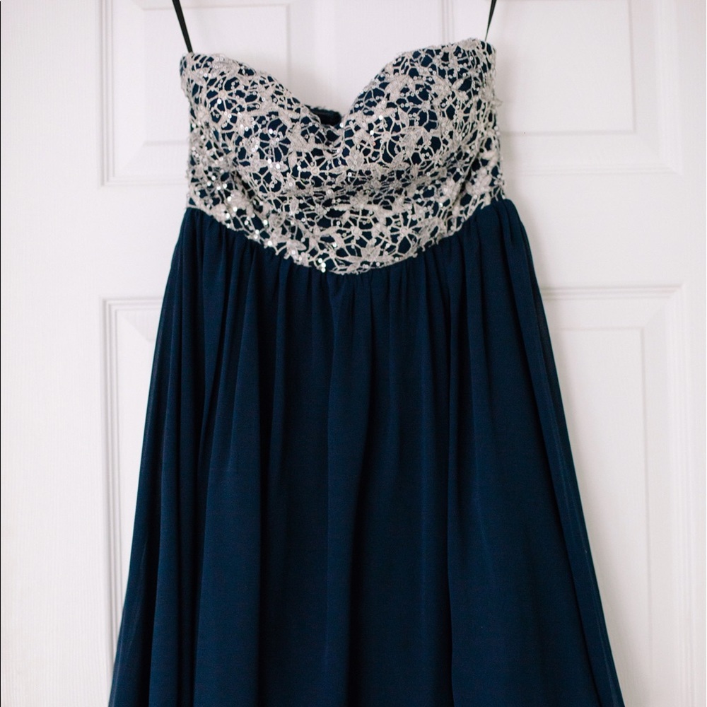 Strapless Homecoming Dress