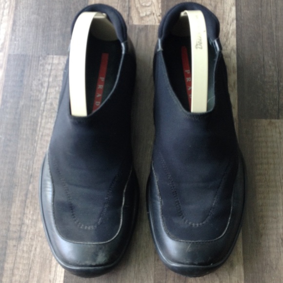 Prada men\'s size 10 black loafers main image 5