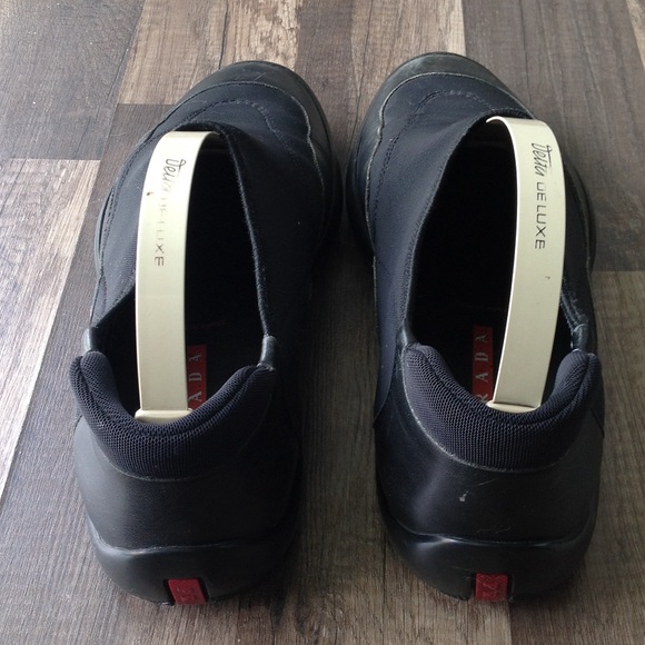 Prada men\'s size 10 black loafers main image 4