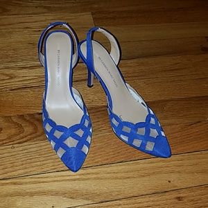 royal blue slingback shoes