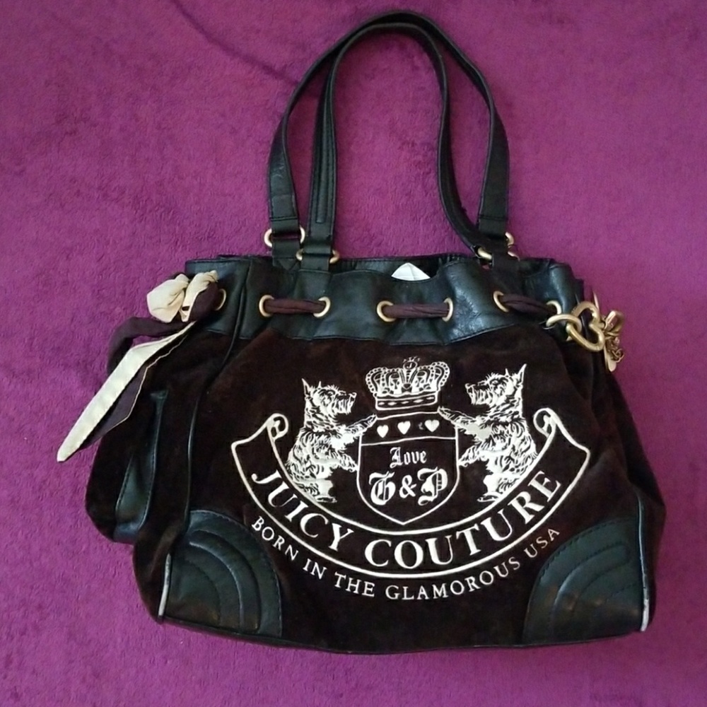 Juicy couture purse dark brown
