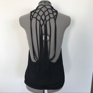 Ocean Drive Black Stappy Festival Tank