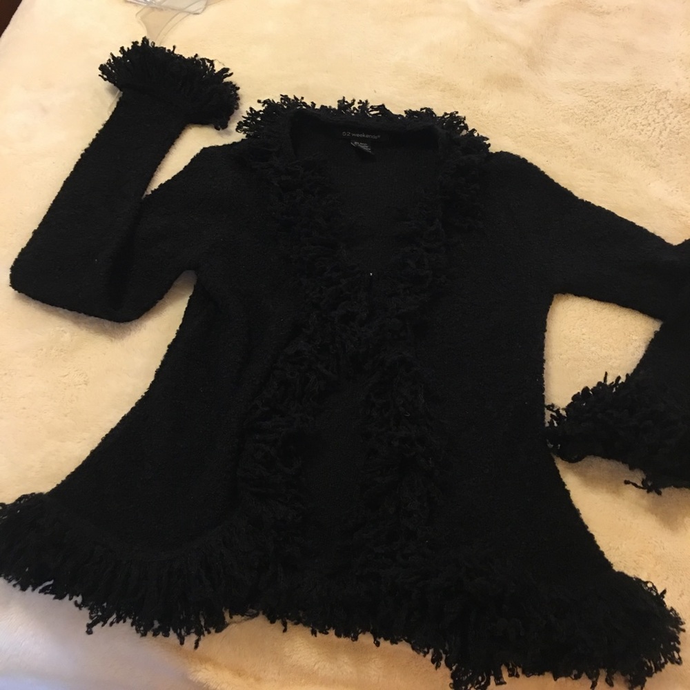 Eye hook cardigan