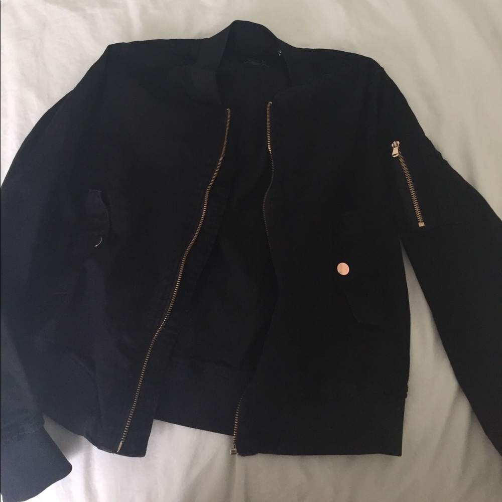 Black jean jacket