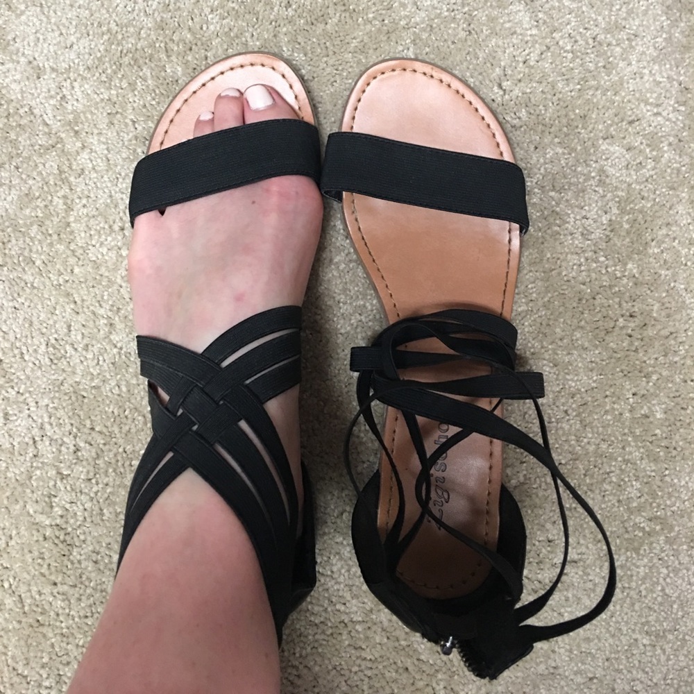Crisscross sandals