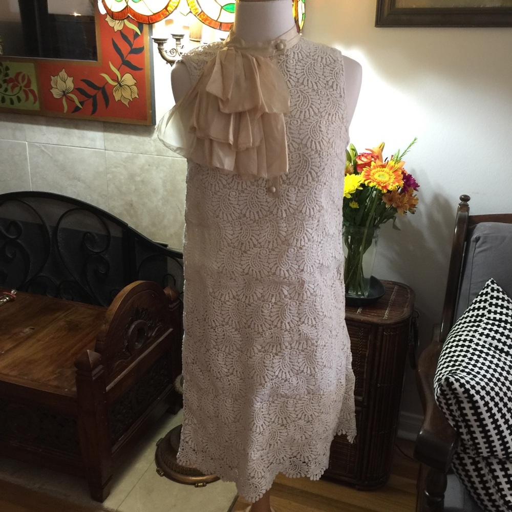 Crochet Lace Shift Dress