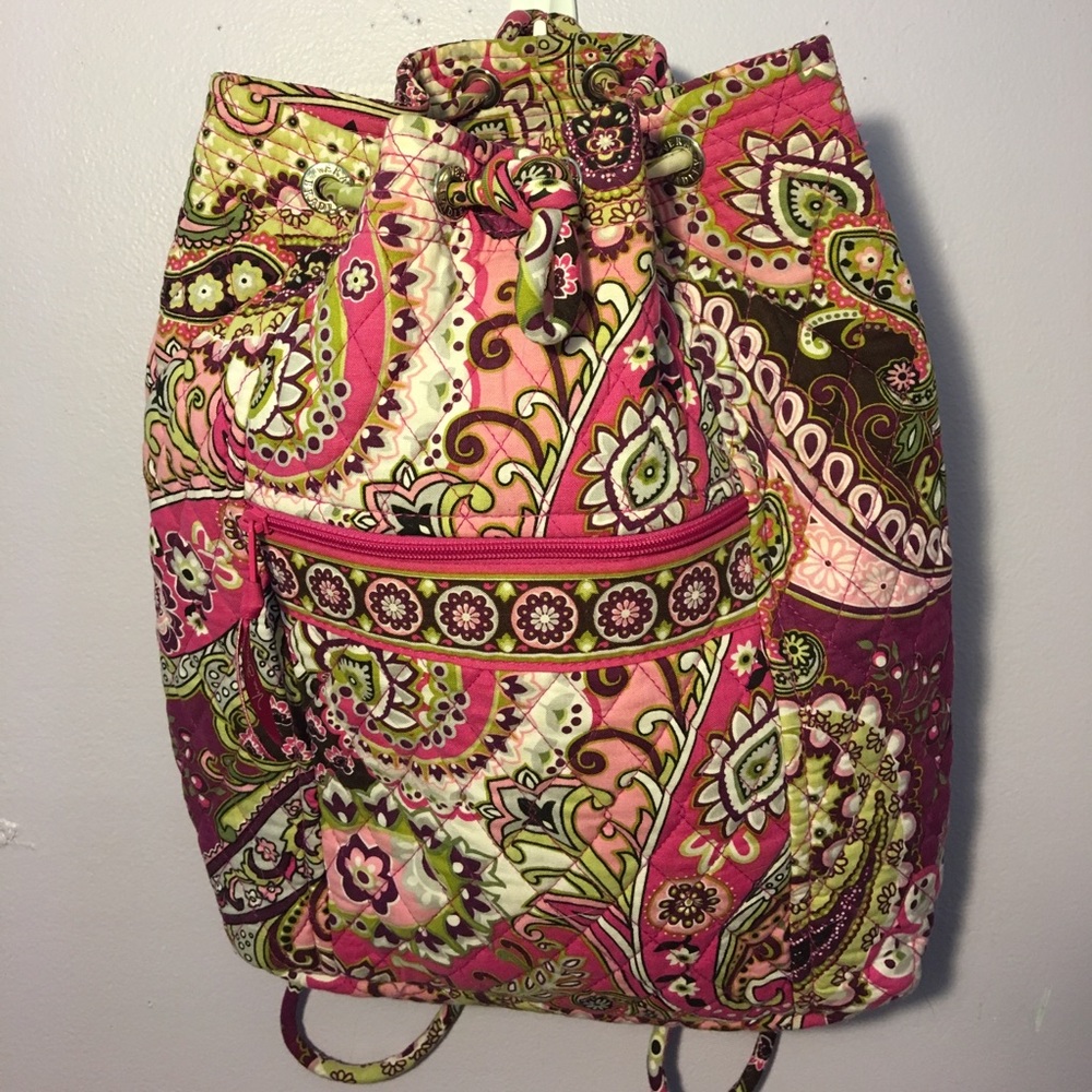 Vintage Vera Bradley backpack Berry Paisley