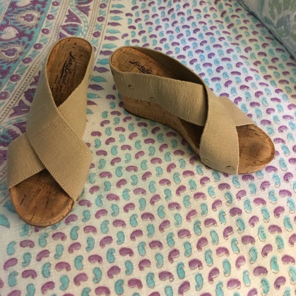 Lucky Brand Cork Wedges