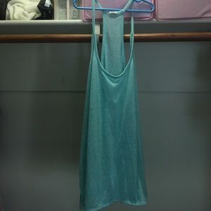 Light blue exercise tank top