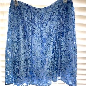 Forever 21 blue lace skirt