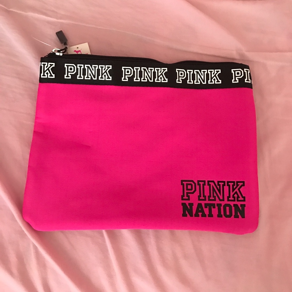 Vs pink bathing suit bag