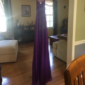 Purple halter top dress