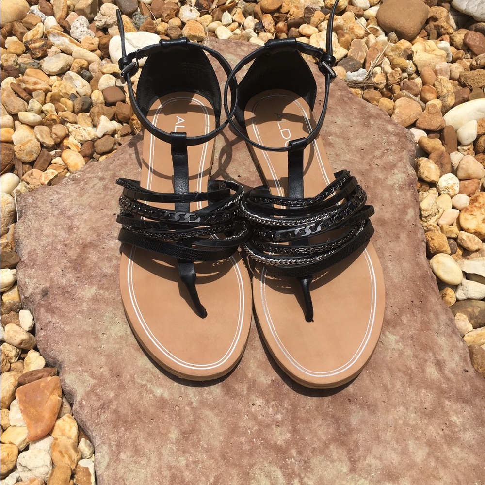 ALDO black sandals