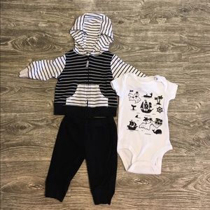 Carter's 3 piece pirate outfit.