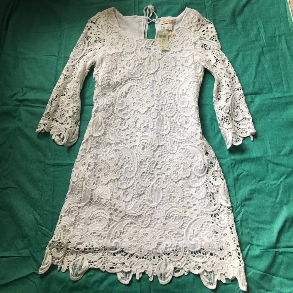 Arden B White Lace Dress