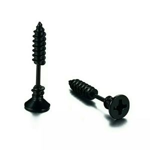 Unisex screw earrings